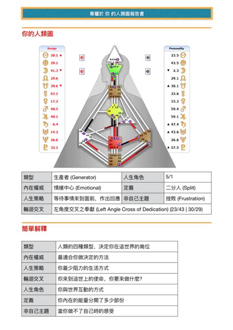 人類圖分析網站|人類圖報告書